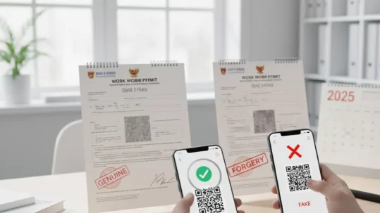 เช็กให้ชัวร์! วิธีตรวจสอบใบอนุญาตแรงงานต่างด้าวของแท้ vs ปลอม อัปเดต 2025