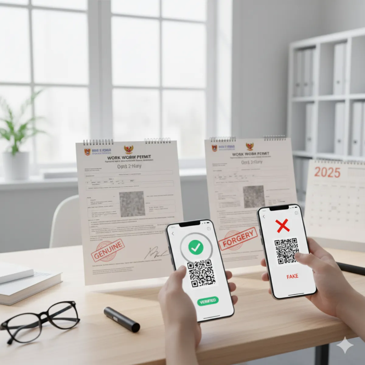 เช็กให้ชัวร์! วิธีตรวจสอบใบอนุญาตแรงงานต่างด้าวของแท้ vs ปลอม อัปเดต 2025