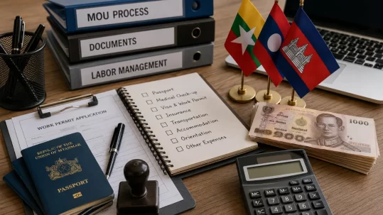 เช็กลิสต์ราคาและค่าใช้จ่ายนำเข้าแรงงานต่างด้าว MOU อัปเดตล่าสุด